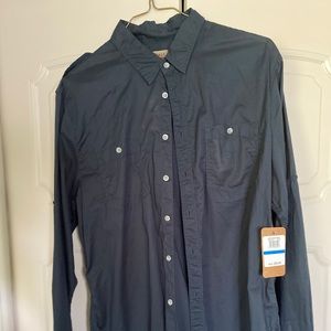 Vintage Red brand lightweight thin button down